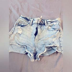 High ridge denim shorts boutique